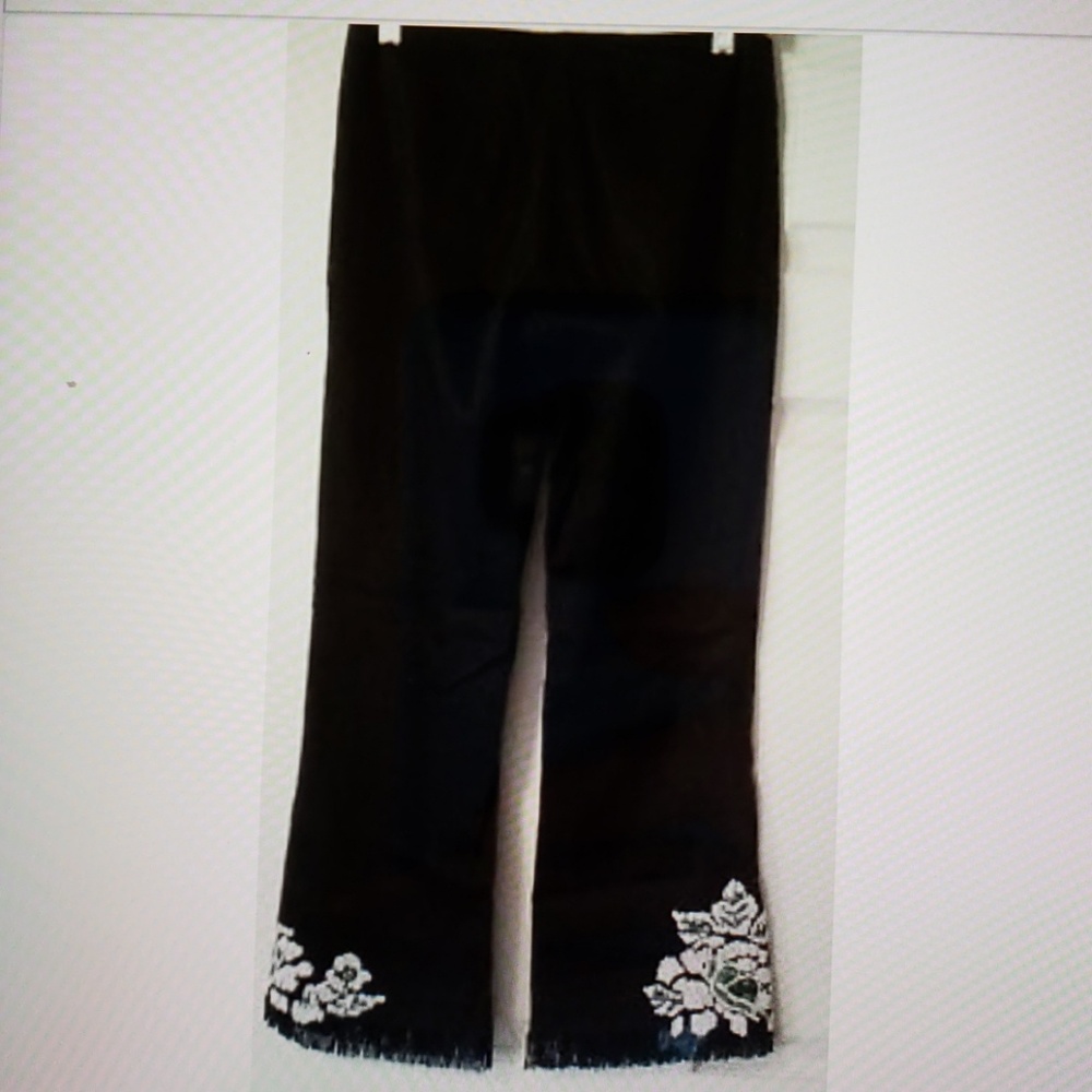 Cache Pants w/ Beaded Hems Size 2